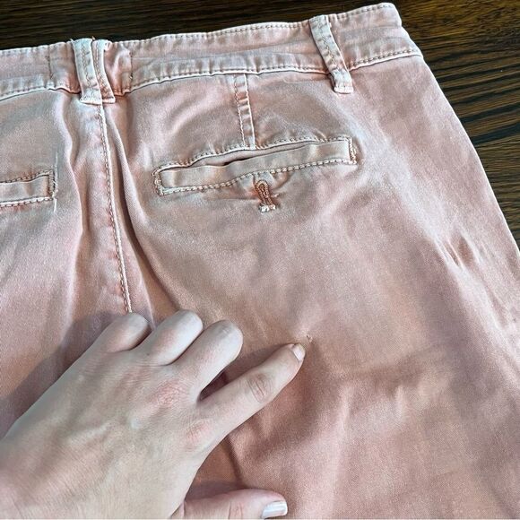 Women's Anthropologie Coral Relaxed Chino Pants - Picture 9 of 10